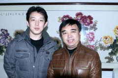 与北京市书法家协会副主席彭利铭在一起
