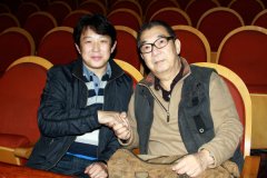 与著名导演郭宝昌在一起